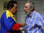 Visita de Chávez a Fidel